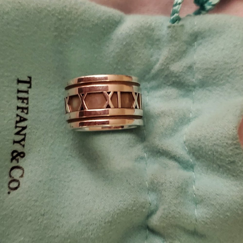 TIFFANY & CO STERLING SILVER ATLAS RING